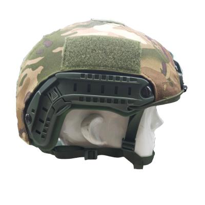 China PE / Aramid Reliable FAST Bulleproof Helmet Fitted With Multiple Accessories Black / Green NIJ IIIA For Special Forces for sale