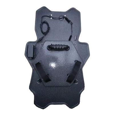 China Non-Metallic Lightweight and Durable PE Police Ballistic Shield with LED Lighting for sale