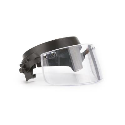 China Iiia Bulletproof Ballistic Visor Shield Helmet Bullet Proof Visor Guard Mask for sale