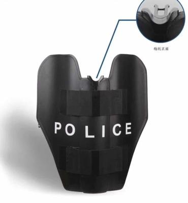 China PE Police Non Metallic Gun Frame Handrail Three Part Foldable Bulletproof Shield for sale