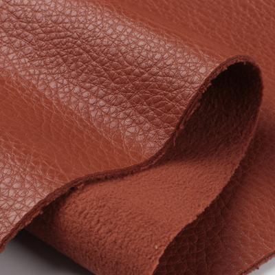 China Bolso de mano de lichi de camiseta de cuero PU Falso resistente al desgaste 1,7 mm de grosor en venta