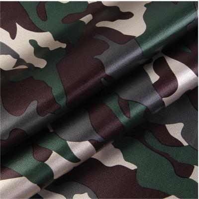 China Versatile Camouflage Faux Leather Handbag PU Imitation Leather Cotton Velvet for sale