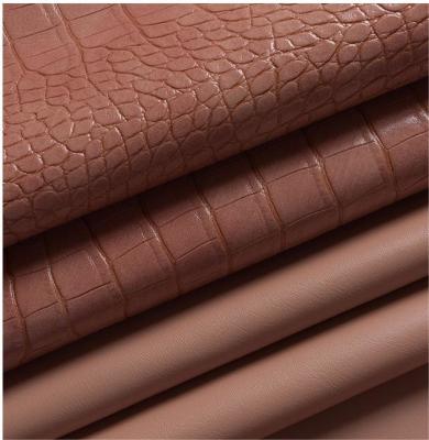 China Handbag Crocodile Semi PU Leather Fabric 1.2mm Thickness Customized for sale