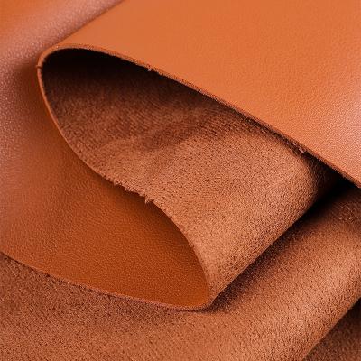 China PVC Faux Suede Leather Fabric Anti Fouling For Handbag / Mouse Pad Cover for sale