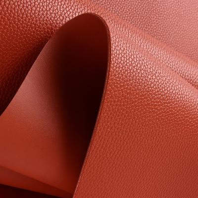 China Double Sides Lychee PVC Leather For Bags / Table Mat Eco Friendly for sale