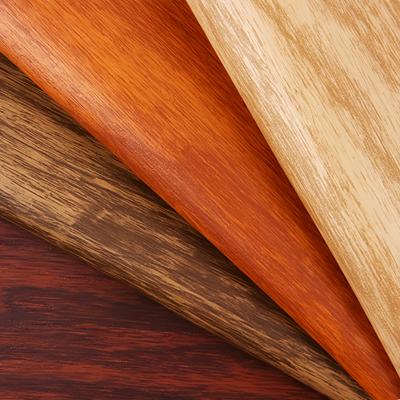 China Printed Wood Grain PVC Faux Artificial Leather Fabric Car Decoration Material for sale