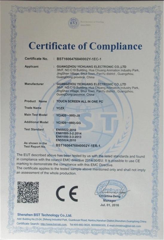 CE - Guangzhou Yichuang Electronic Co., Ltd.
