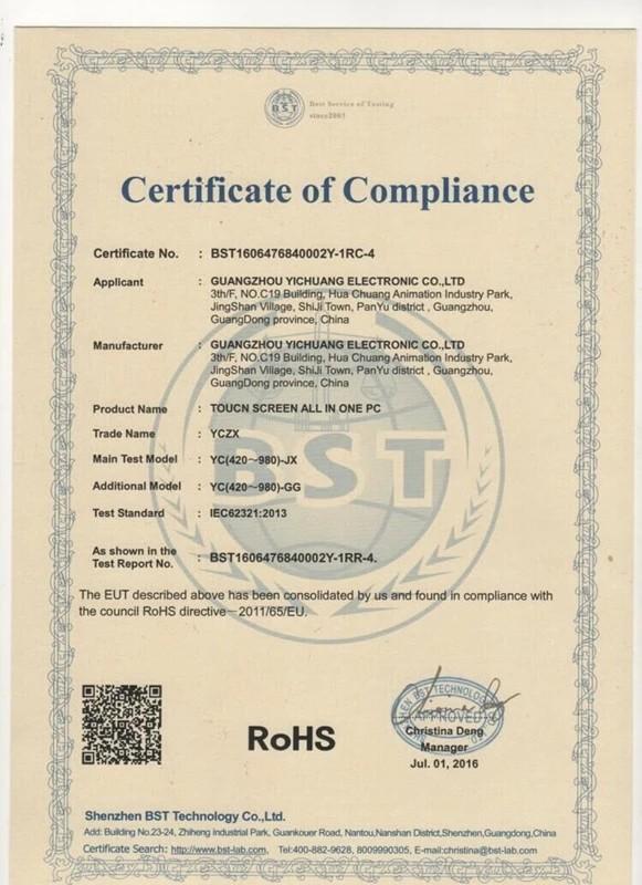RoHS - Guangzhou Yichuang Electronic Co., Ltd.