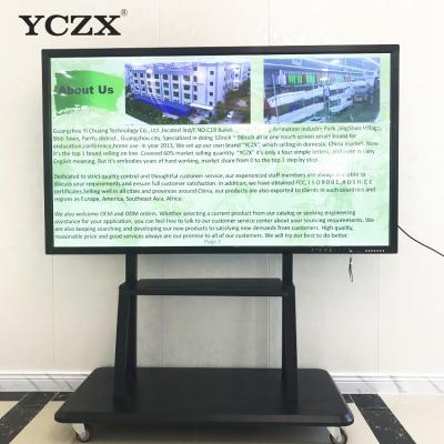 China Ultra monitor infrarrojo de la pantalla táctil de HD 4K, exhibición interactiva del tablero elegante en venta