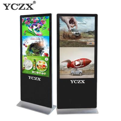 China Black Digital Advertising Panel High Definition Floor Standing Type for sale