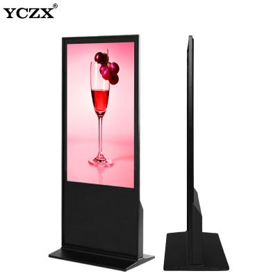 China Piso vertical que coloca el quiosco de la pantalla táctil de la exhibición de la señalización de Digitaces del jugador de la publicidad del LCD en venta