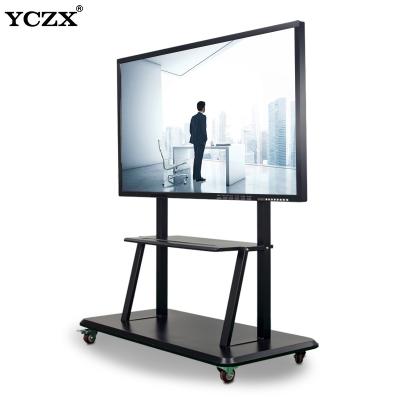 China La pantalla plana interactiva de la oficina 4m m moderó el vidrio sistema Whiteboard interactivo infrarrojo llevado I7 de la videoconferencia de 55 pulgadas en venta
