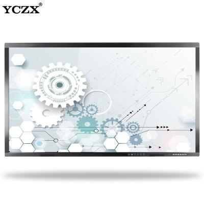China Movable Wireless LED Interactive Display Touch Screen Monitor 98 Inch Ultra HD 4K LCD Smart Board With Pc All In One for sale