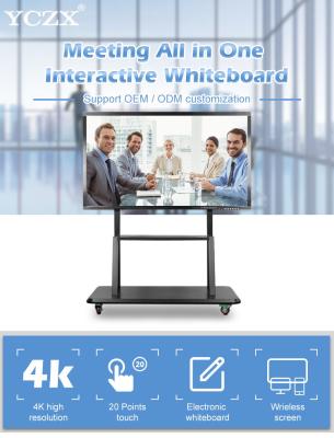 China 65 Inch Multi Touch Screen Monitor / Interactive Panel Board For Classroom for sale