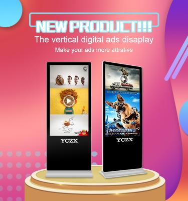 China Custom Size Commercial Indoor Advertising Standing Led Display screen for sale