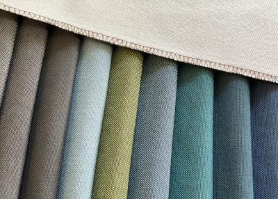 China 320gsm Linen Sofa Fabric Plain Dyed Moisture Wicking for sale