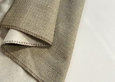 China SGS Yarn Dyed Linen Weave Fabric , Burlap Heavyweight Upholstery Fabric for sale