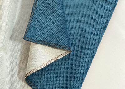 China 280cm Eco Friendly Upholstery Fabric , Blue 100 Recycled Polyester Fabric for sale