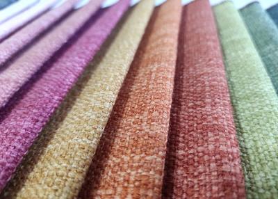 China 100% Polyester Linen look fabric for sofa upholstery fabric stock lots for sale