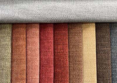 China 100% de Stof van Sofa Fabric Red Suede Upholstery van het polyestersuède Te koop