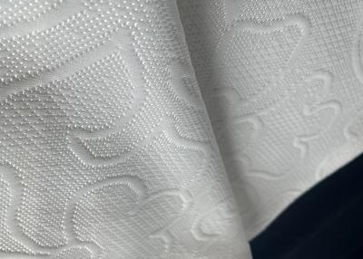 China tela del colchón del poliéster de los 240cm, tela pesada del telar jacquar del punto doble en venta