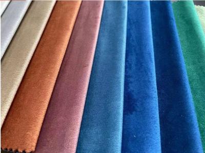 China Home Textile Orange Velvet Upholstery Fabric Holland Felpa Velvet Sofa Fabric for sale