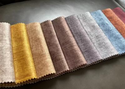 China Woven Suede Sofa Fabric , 330gsm Heavy Microsuede Fabric for sale