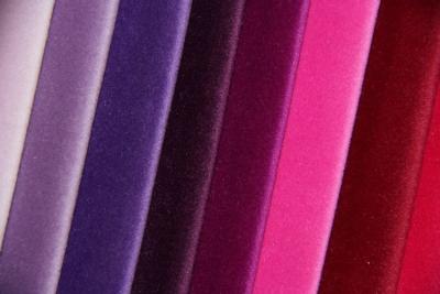Китай Ткань драпирования замши полиэстера ткани бархата замши солнцезащитного крема пурпурная продается