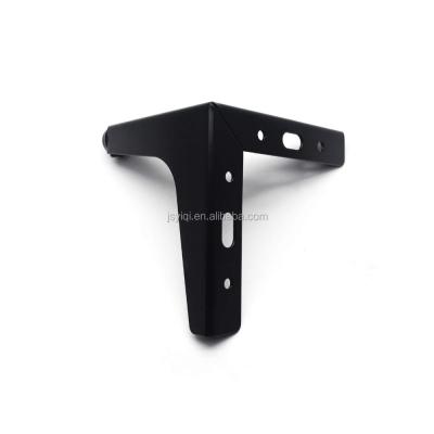 China Black Replacement Furniture Parts 4.5 Inch Adjustable Metal Table Legs for sale