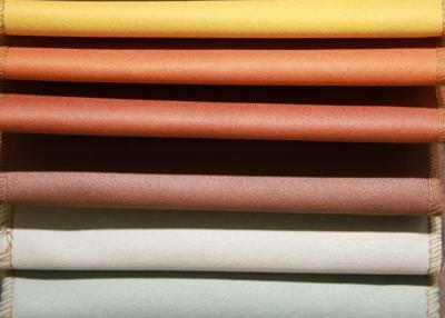 China Camurça Sofa Fabric de veludo, tela de estofamento da camurça de Brown do escurecimento à venda