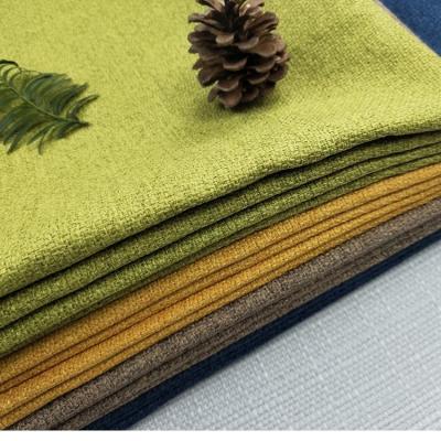 China Plain Dyed Home Textile Linen Sofa Fabric 100% Polyester for sale