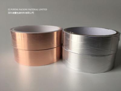 China Cinta de lámina de cobre, cinta adhesiva eléctricamente conductora de vidrio EMI cinta de lámina de aluminio en venta