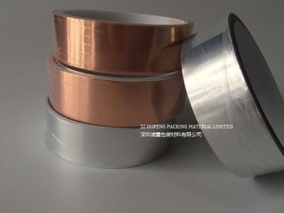 China Antistatische gestempelschnittene Klebstreifen-leitfähige kupferne Folie/klebendes Isolierungsband des Aluminiumfolie-Schutzträgers zu verkaufen