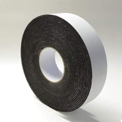 China Rubber 3mm Black RoHS Die Cut Adhesive Tape For Heat And Sound Insulation for sale
