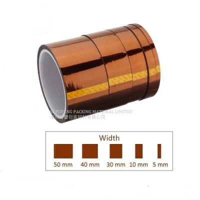 China Electronic Components Amber 0.03mm Kapton Polyimide Tape , Kapton Tape Insulation Voltage for sale