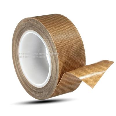 China Heat Resistance 0.18mm PTFE Adhesive Packing Tape , RoHS Fiberglass Self Adhesive Tape for sale