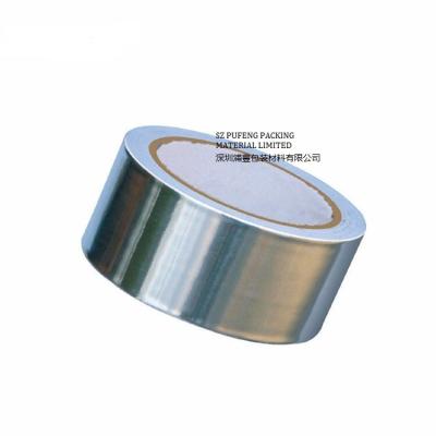 China Aislamiento de plata cinta aislante del papel de aluminio de 50 micrones para el aire acondicionado en venta