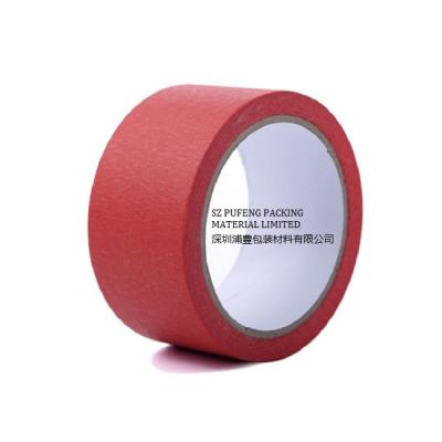 China Car Auto Painting Silicone Red Colored Masking Tape for sale
