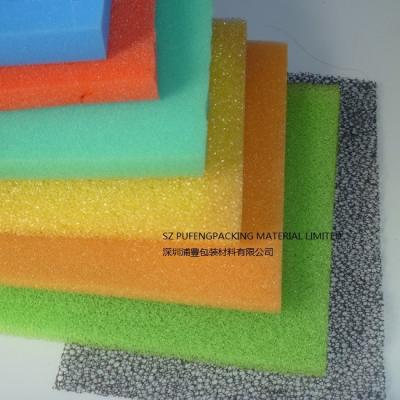 China Filtro de la espuma de poliuretano de 20PPI 25PPI, filtro de la esponja del carbono activado de 40m m en venta