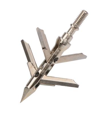 China 125 Grain 4blade Field Point Arrow Tips Expandable Broadheads for sale