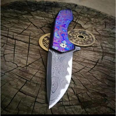 China Aluminum Stainless Damascus Tactical Hunting Knife CNC Assembly for sale