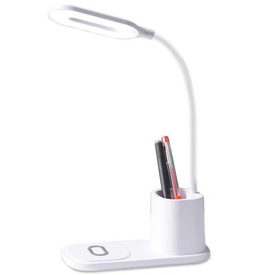 China Cargador inalámbrico portátil práctico de la lámpara de escritorio 180Lm con Pen Holder en venta