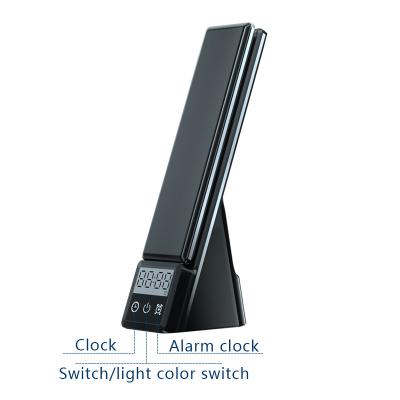 China Cargador inalámbrico de encargo rápido de QI 15W con el despertador de la lámpara de escritorio LED en venta