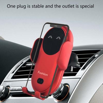 China Auto Clamping 10W Car Mount Wireless Charger Air Vent For IPhone for sale