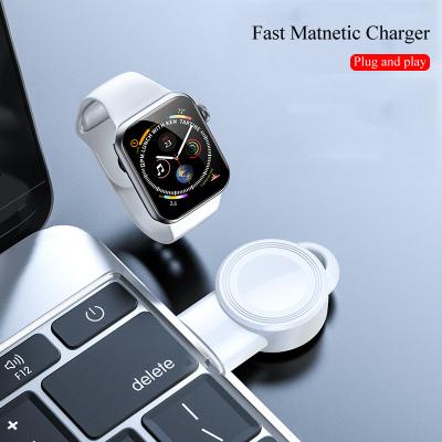 Cina caricatore senza fili magnetico Mini Usb Watch For Iwatch portatile di 5v 1a 7 6 5 in vendita