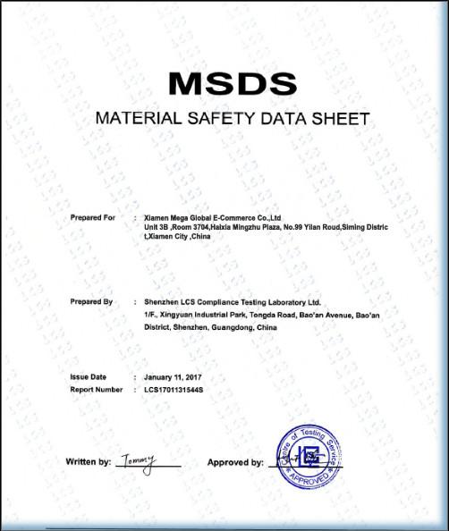 MSDS - Xiamen Maigao global e-commerce Co., Ltd