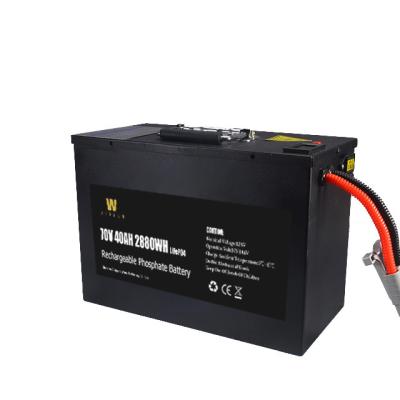 China Black Lifepo4 72V40Ah Lithium Ion Motorcycle Battery With Bms for sale