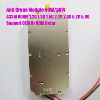 China Anti UAV 10 15 20 25 50W module UAV RF Module RF Signal Module 433M/800M/900M/1.2G/1.4G/1.5G/2.4G/5.2G/5.8G for sale