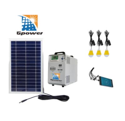 China TUV 95% Efficiency Portable Solar Panel Kit Solar Home Lighting System for sale