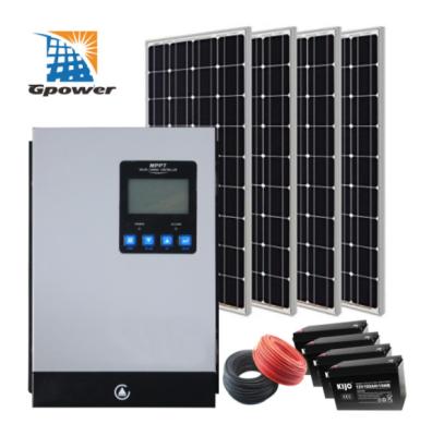China Grid Tied 8KW Hybrid Grid Solar System For Backup Power for sale